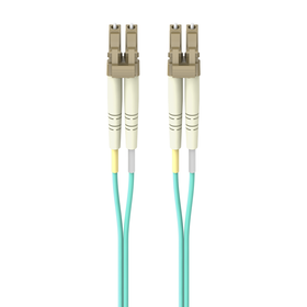 Fiber Patch Cable 10 Gig Aqua 50/125 LC/LC1 Meter, Aqua, hi-res