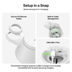 Modular Charging Dock with Qi2 25W, White, hi-res