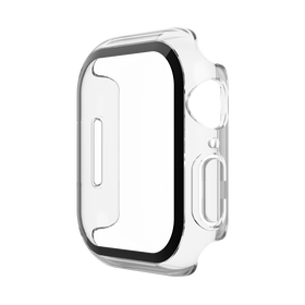 TemperedCurve 2-in-1 Treated Screen Protector + Bumper for Apple Watch for Apple Watch Series 9/8/7/6/5/4/SE, Transparant, hi-res