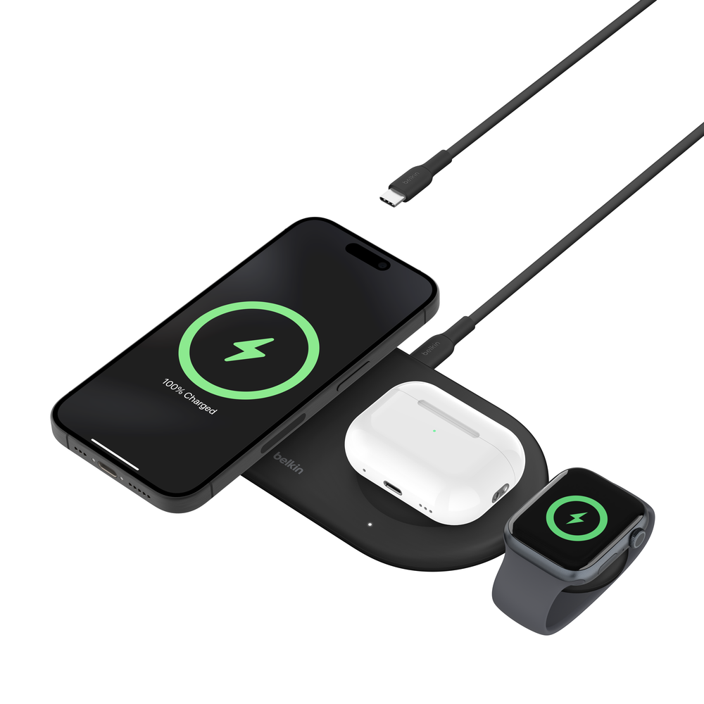 付属品あり】belkin ベルキン WIZ009 Black (黒) 3-in-1 付属品あり】belkin ベルキン WIZ009 Black (黒) 3-in-1
