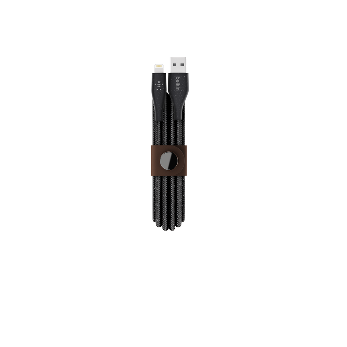 Plus Lightning to USB-A Cable with Strap, Black, hi-res
