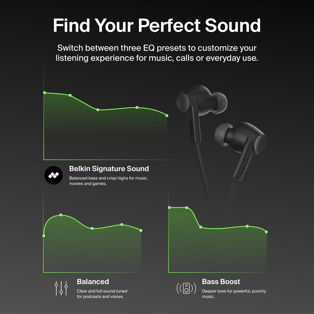 ANC Wired Earbuds (USB-C), Black, hi-res