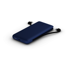 Batterie externe USB-C 10K avec câbles intégrés, Bleu, hi-res