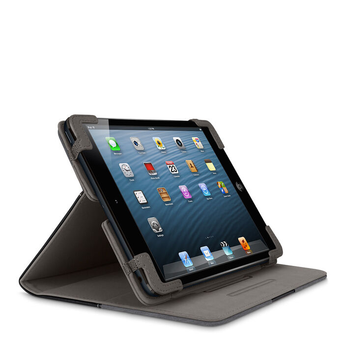 Chambray Tab Cover with Stand for iPad mini and iPad mini with Retina display, Dark Gray, hi-res