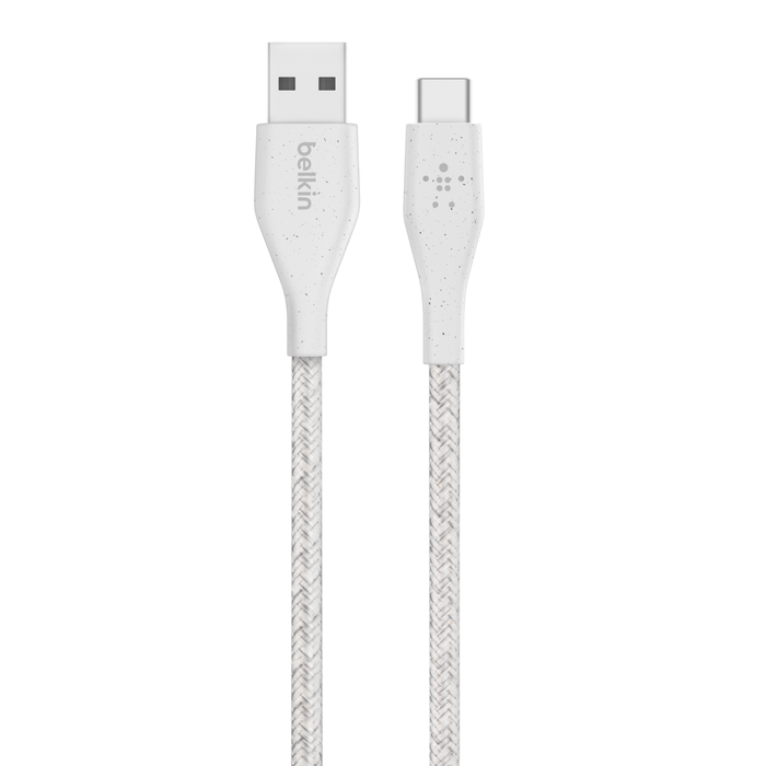 Plus USB-C to USB-A Cable with Strap, White, hi-res