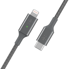 USB-C/Lightning-kabel met slimme led, Grijs, hi-res