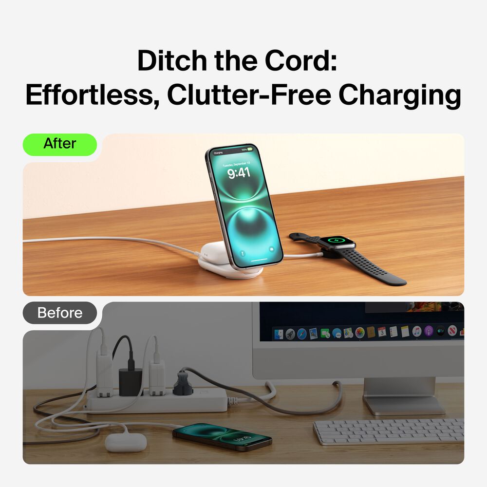 2-in-1 Foldable Magnetic Charger with Qi2 25W, , hi-res