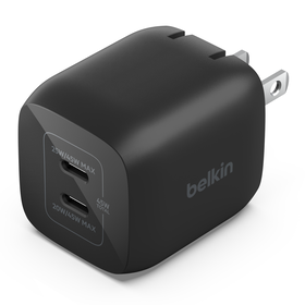 Dual USB-C GaN Wall Charger with PPS 45W, , hi-res