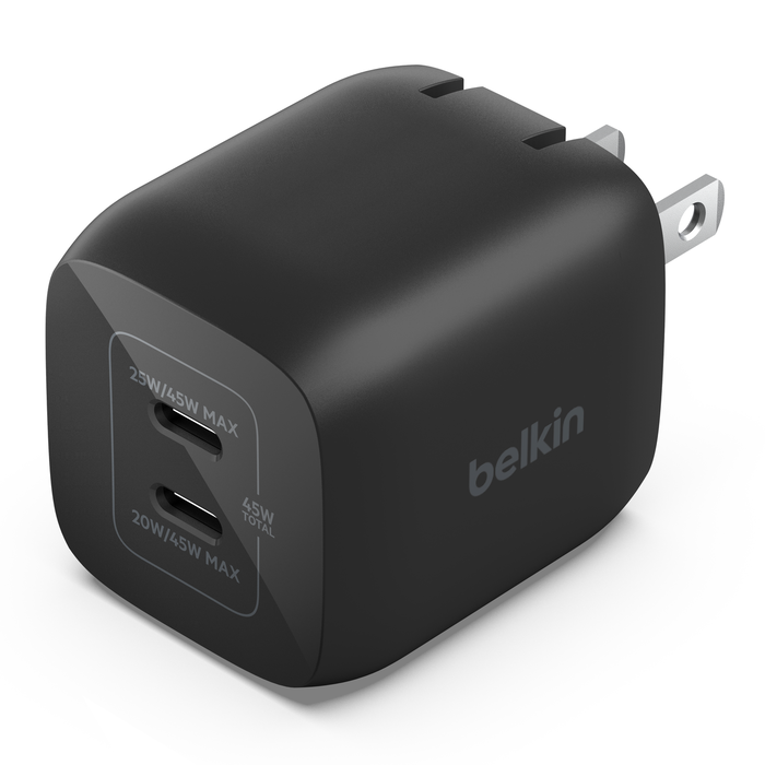 Chargeur secteur ultra rapide GaN 3 USB-C Belkin