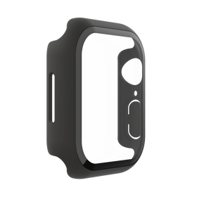 TemperedCurve 2-in-1 Treated Screen Protector + Bumper for Apple Watch Series 7, Noir, hi-res