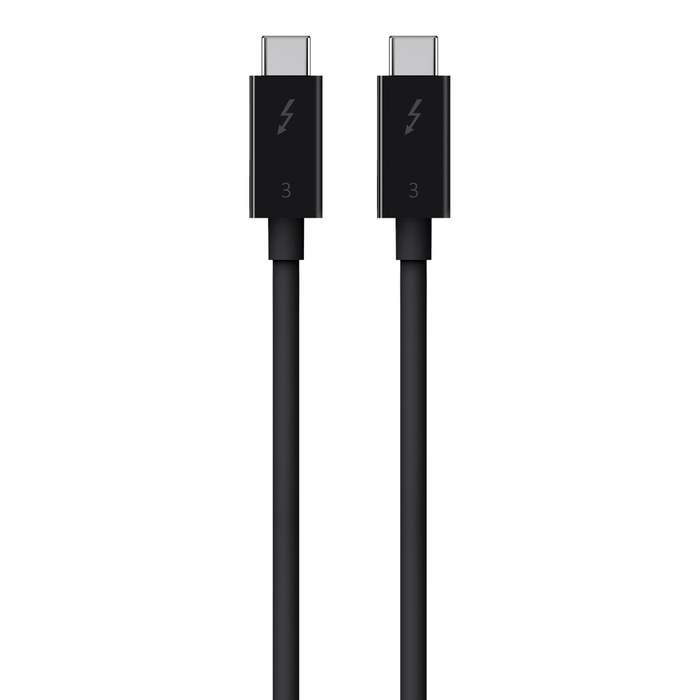 Thunderbolt 3 Cable (USB-C to USB-C, 100W), Black, hi-res