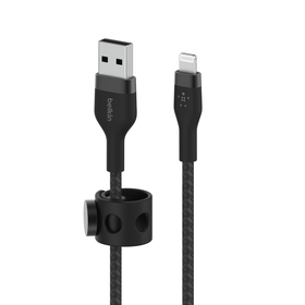 Cable USB-A con conector Lightning, Negro, hi-res