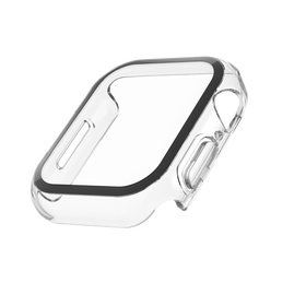 TemperedCurve 2-in-1 Treated Screen Protector + Bumper for Apple Watch Series 8, Clear, hi-res