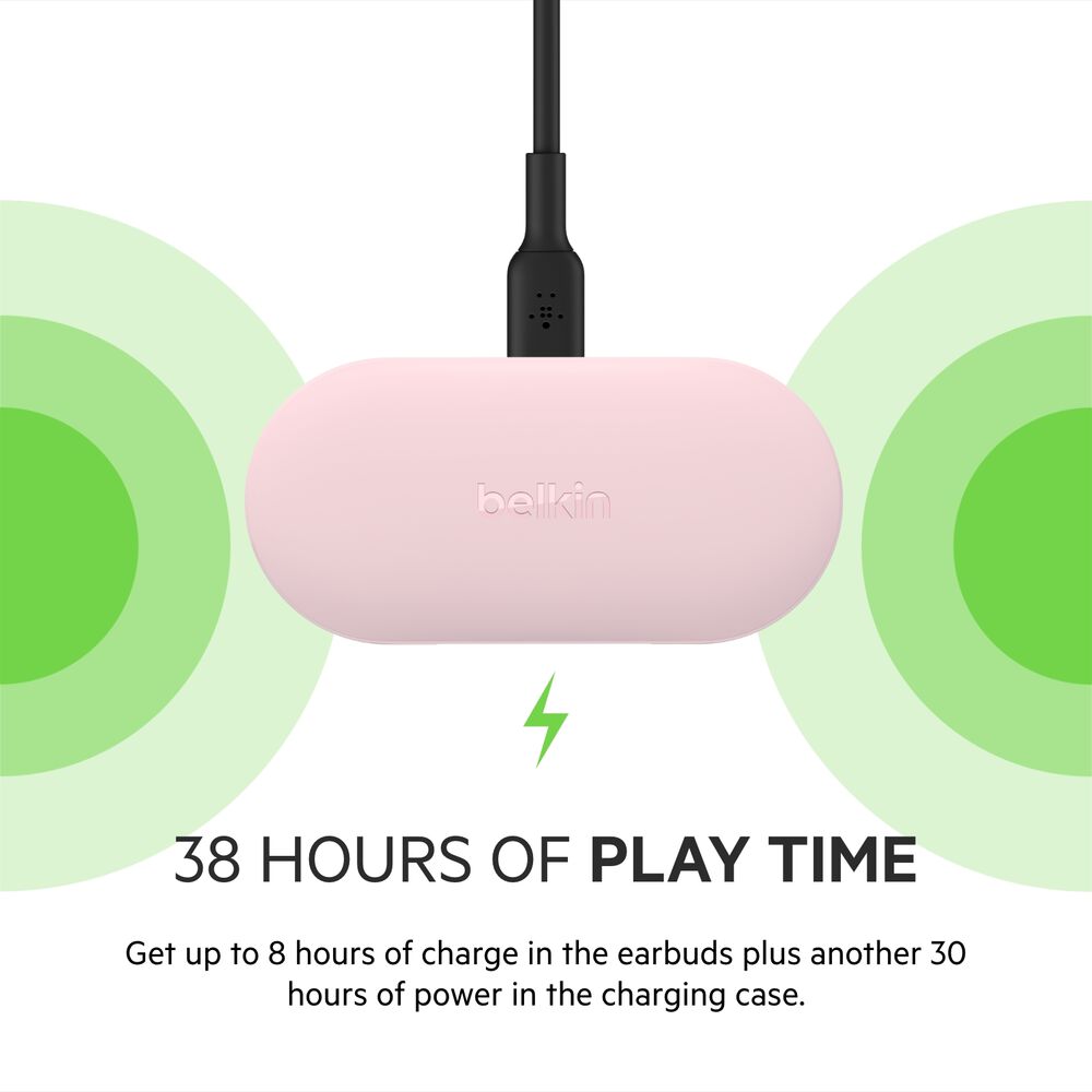 True Wireless Earbuds, Pink, hi-res