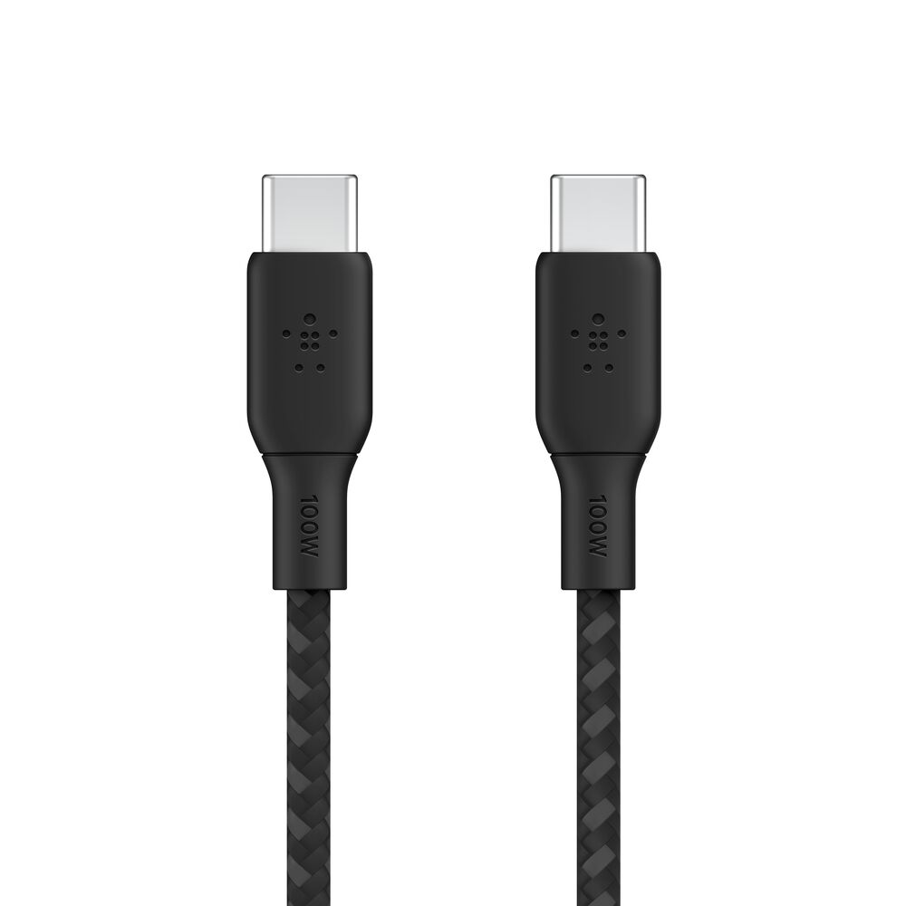 Belkin BEL Braided USB-C TO C 100W Cable 3M BLK