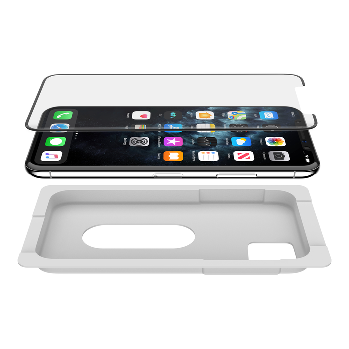 InvisiGlass UltraCurve Screen Protector for iPhone 11 Pro / iPhone X / iPhone Xs, Black, hi-res