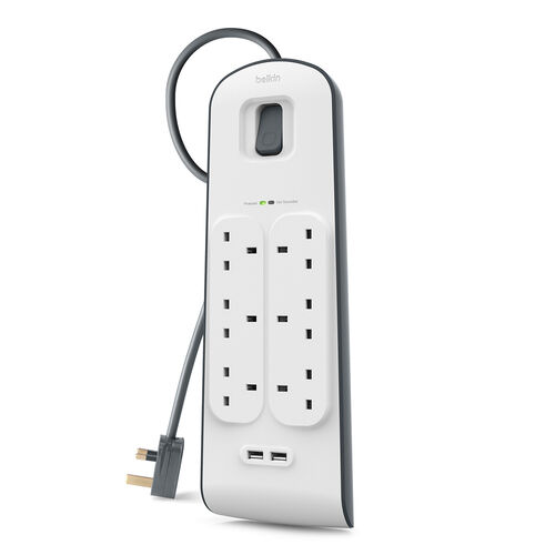2.4 Amp USB Charging 6-outlet Surge Protection Strip