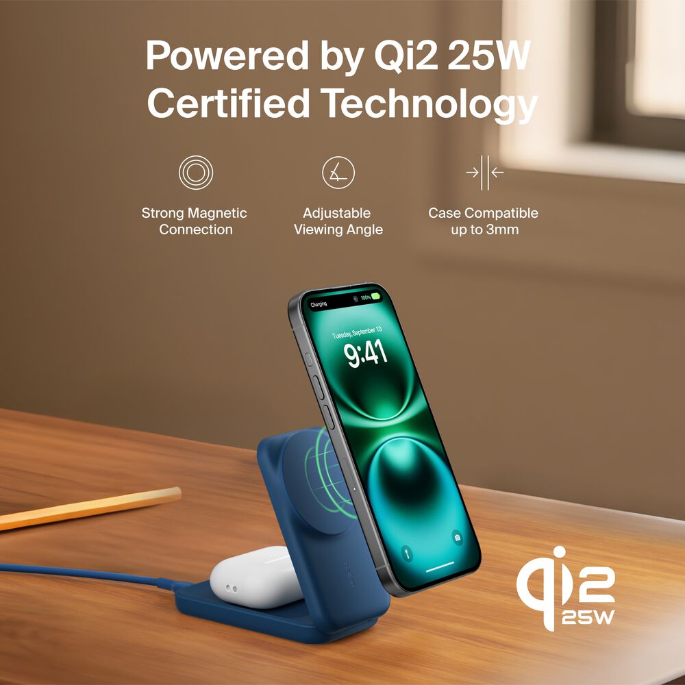 2-in-1 Foldable Magnetic Charger with Qi2 25W, , hi-res