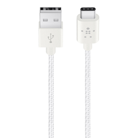 MIXIT↑™ Metallic USB-C to USB-A Charge Cable, White, hi-res