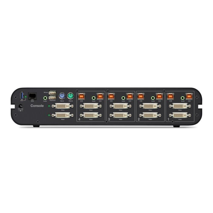 Belkin Secure Dual-Head DVI-I KVM Switch, 4-Port with CAC | Belkin TW