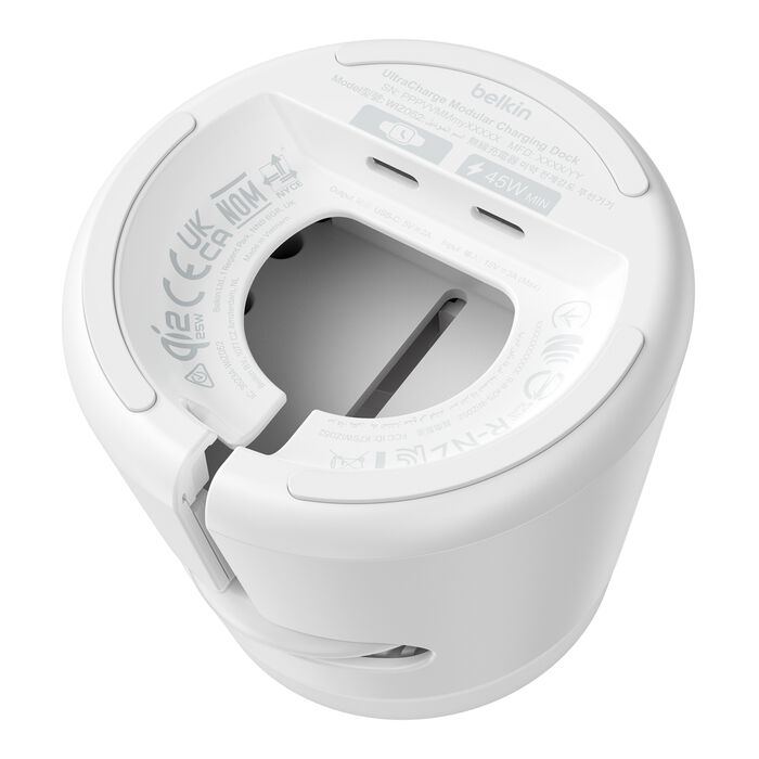 Modular Charging Dock with Qi2 25W, White, hi-res