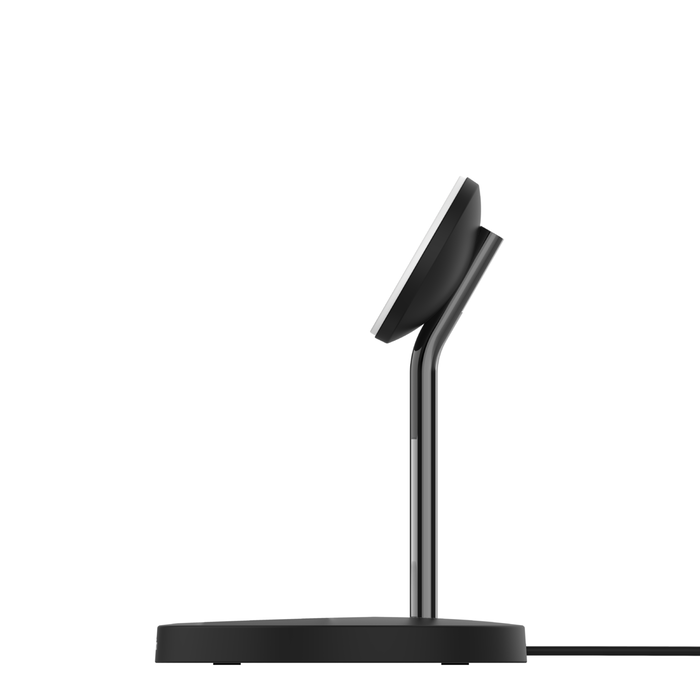 2-in-1 Wireless Charger Stand with Official MagSafe Charging 15W, Black, hi-res