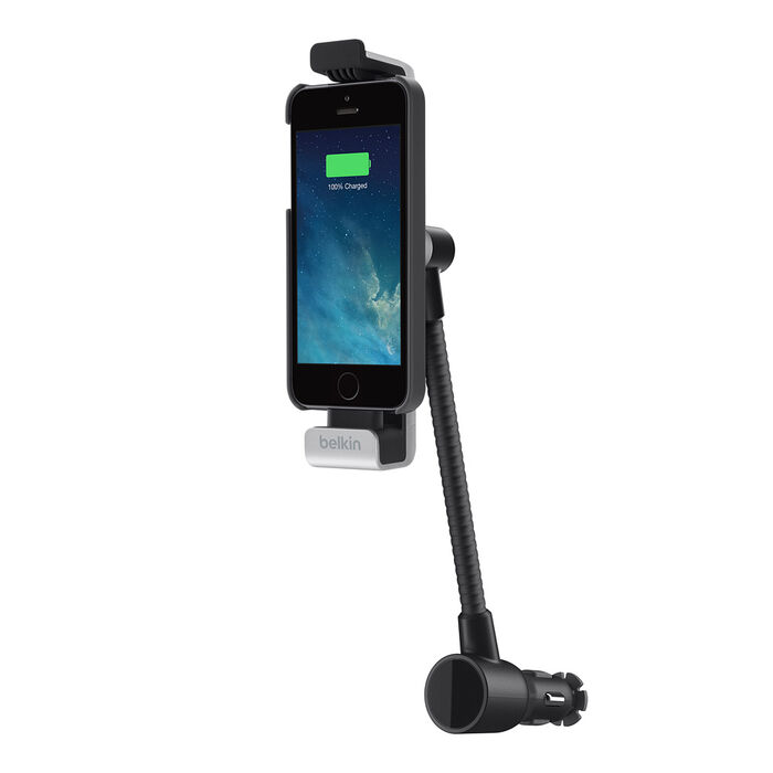 Car Navigation + Charge Mount for iPhone 5/5s, Black, hi-res