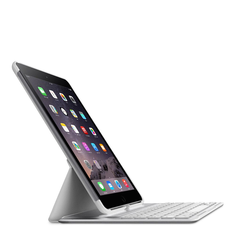 QODE&trade; Ultimate Pro Keyboard Case for iPad Air 2 (App enabled), White, hi-res