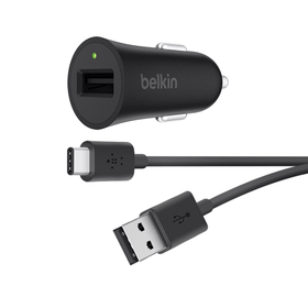 Quick Charge 3.0 Car Charger with USB-A to USB-C Cable (USB Type-C)