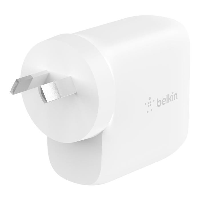 Dual USB-C PD Wall Charger 40W, White, hi-res