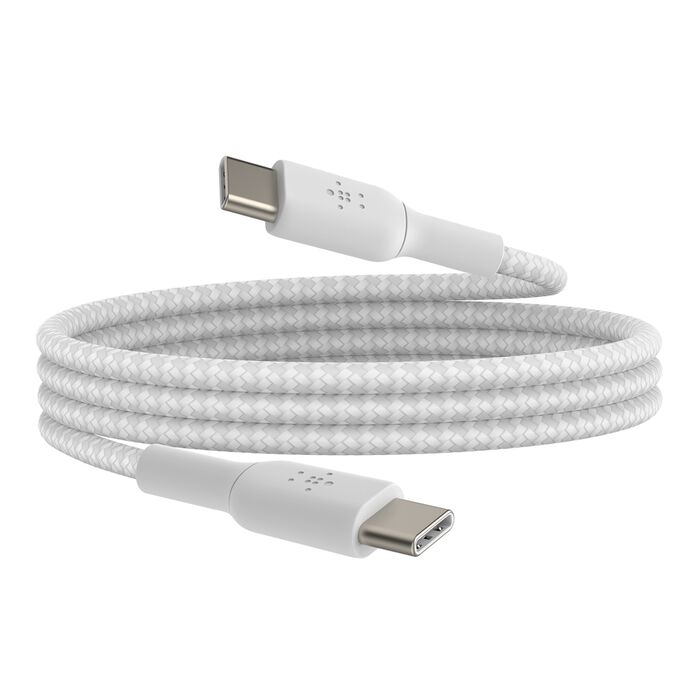 Braided USB C To USB C Cable 1m 3 3ft White Belkin AU braided-usb-c-to-usb-c-cable-1m-3-3ft-white-belkin-au