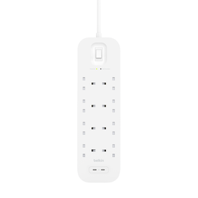Surge Protector with 2 USB-C Ports (8 Outlet with 2 USB-C), , hi-res