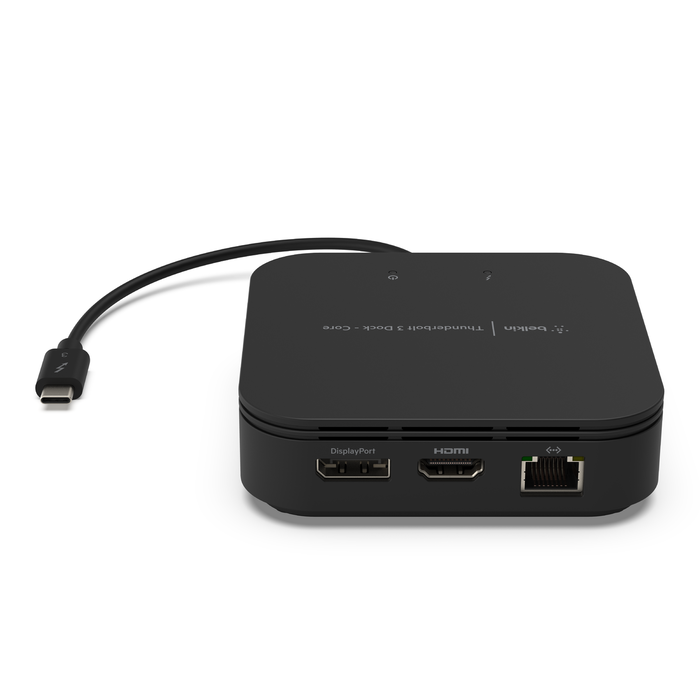 Belkin Thunderbolt 3 Dock Mini W/ Thunderbolt 3 Cable (Thunderbolt Dock for  MacOS and Windows USB-C Laptops, Dual 4K @60Hz, 40Gbps Transfer Speeds) :  : Computers & Accessories