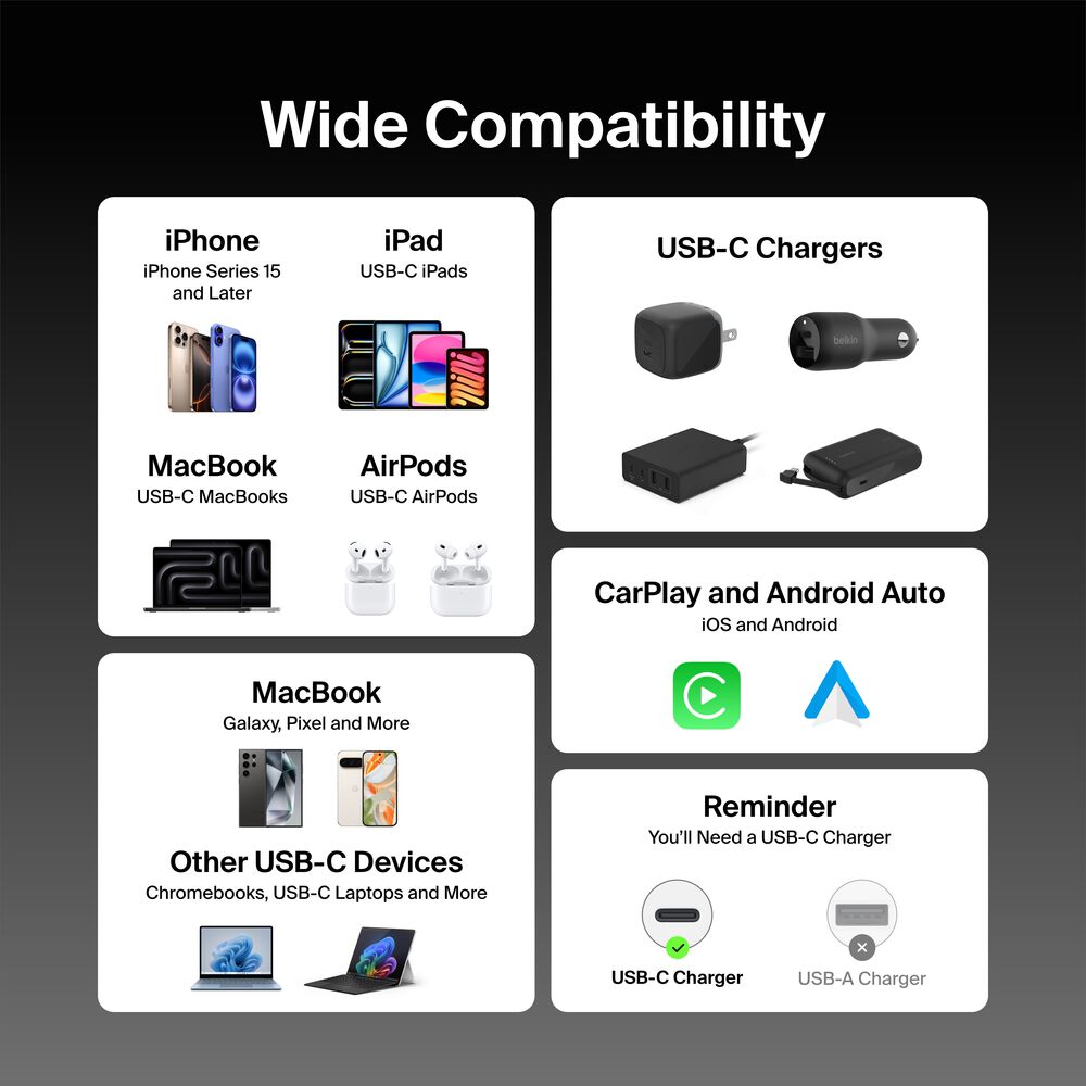 USB-C to USB-C 케이블 60W, Black, hi-res