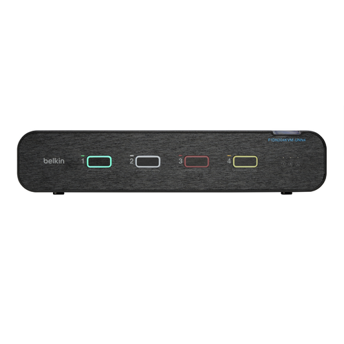 Universal 2nd Gen Secure KVM Switch, 4-Port Dual Head No CAC