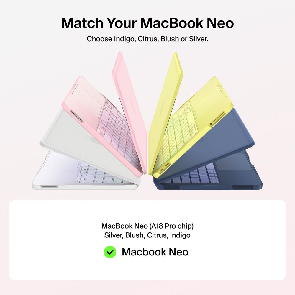 Hard Shell Case for MacBook Neo, Blush Pink, hi-res