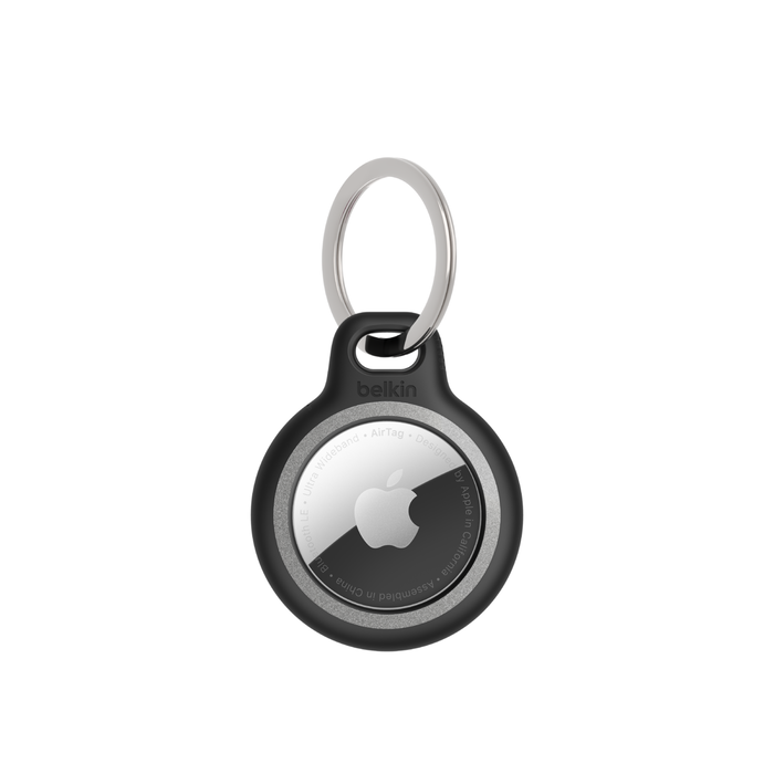 Reflective Secure Holder with Key Ring for Apple AirTag