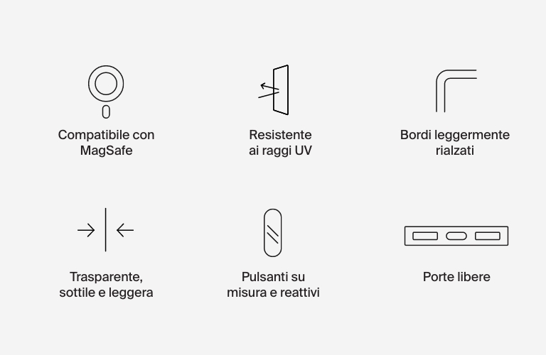 Custodia protettiva magnetica SheerForce&trade; per iPhone