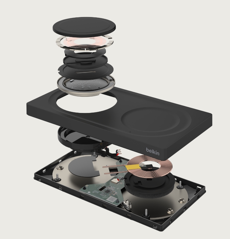 Chargement magnétique en déplacement.