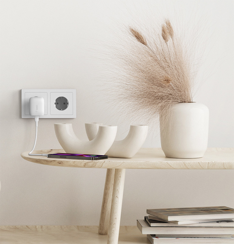 BoostCharge 20-W-USB-C Power Delivery Ladeger&auml;t mit USB-C-Kabel f&uuml;r Apple iPhone, iPad, Samsung Galaxy