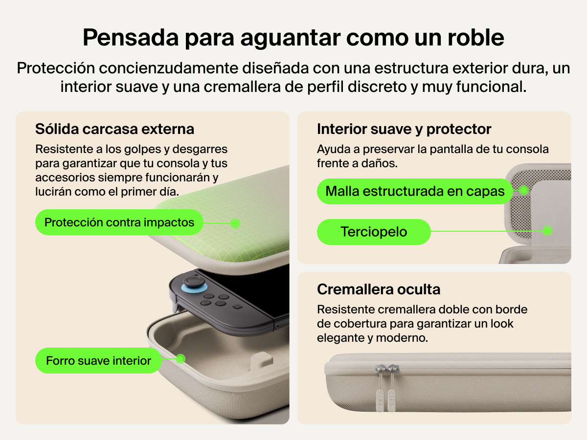 Belkin Gaming Travel Case for Nintendo Switch 2 features a tough outer shell, soft velvet and mesh interior, and stealth zippers for durable, protective, and stylish portability.