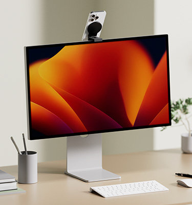 Hands-on: Belkin's iPhone mount for desktop Mac displays is a secret tripod  mount with MagSafe - 9to5Mac