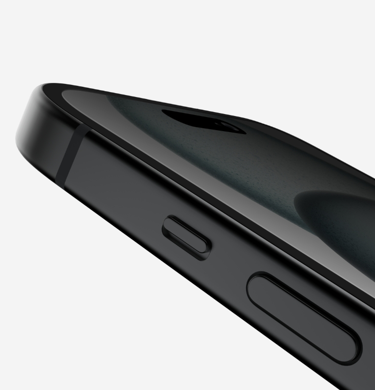 Belkin Paquete de 2 protectores de pantalla para iPhone 13 Mini, vidrio  templado, fácil aplicación sin burbujas con calcomanías guía incluidas