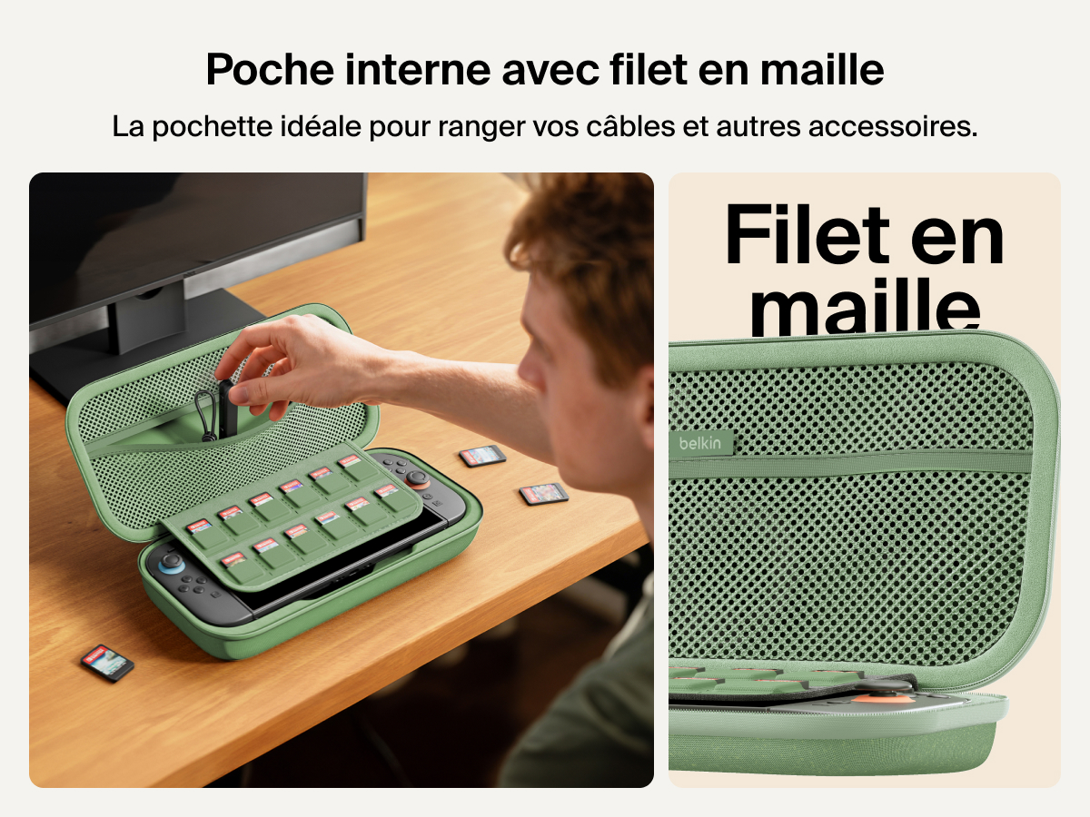 Image d'un socle de recharge 3-en-1 aimant&eacute; et compacte rechargeant rapidement une Apple&nbsp;Watch et qui met en avant son module de recharge certifi&eacute; MFi, sa compatibilit&eacute; avec tous les mod&egrave;les de l'Apple Watch et sa fonction de recharge de z&eacute;ro &agrave; 80&nbsp;% en 45&nbsp;minutes de l'Apple Watch S&eacute;ries 7 (ou version ult&eacute;rieure).