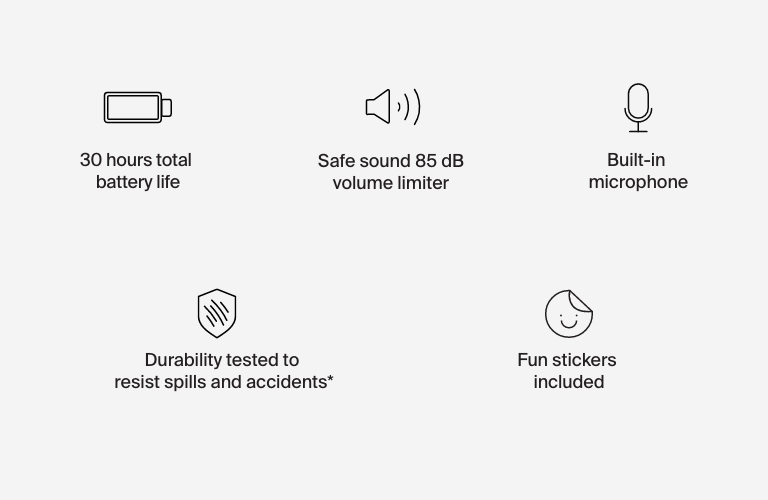 SoundForm Mini Wireless On-Ear Headphones for Kids