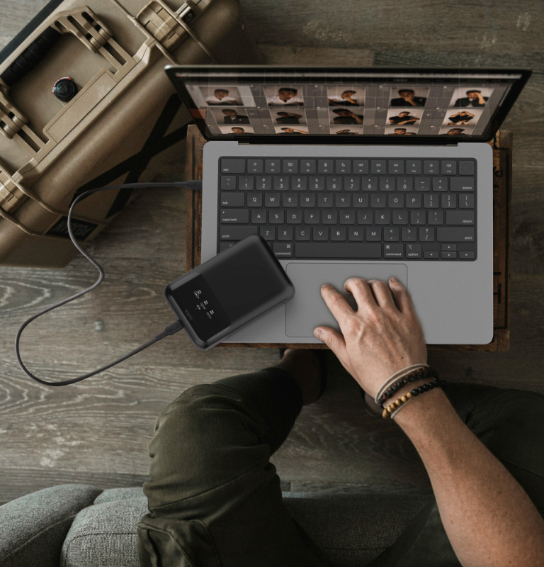 BoostCharge Pro 3-Port Laptop Power Bank 20k | Belkin CA