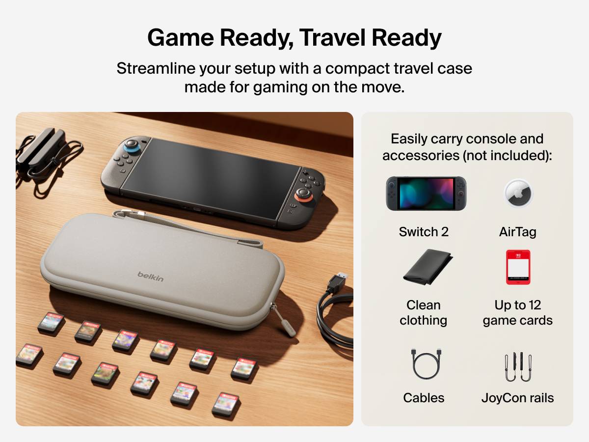 Gaming Travel Case for Nintendo Switch 2 | Belkin UK