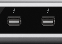 Thunderbolt 2 connector as seen on the Belkin F4U085 Thunderbolt 2 Express Dock