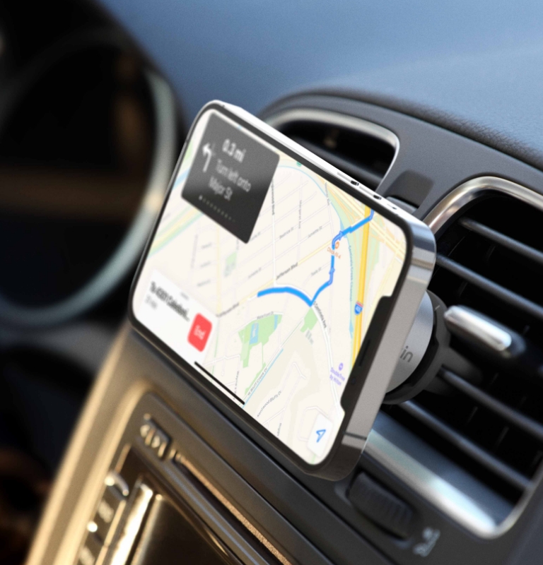 Chargeur pour grille d’aération de voiture MagSafe pour iPhone 14/13/12 |  Belkin CA