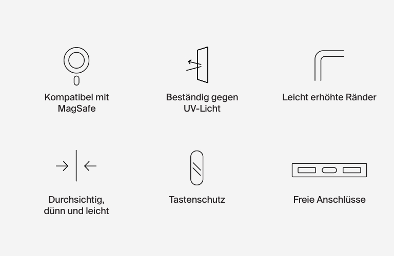 SheerForce&trade; durchsichtige, magnetische iPhone Schutzh&uuml;lle